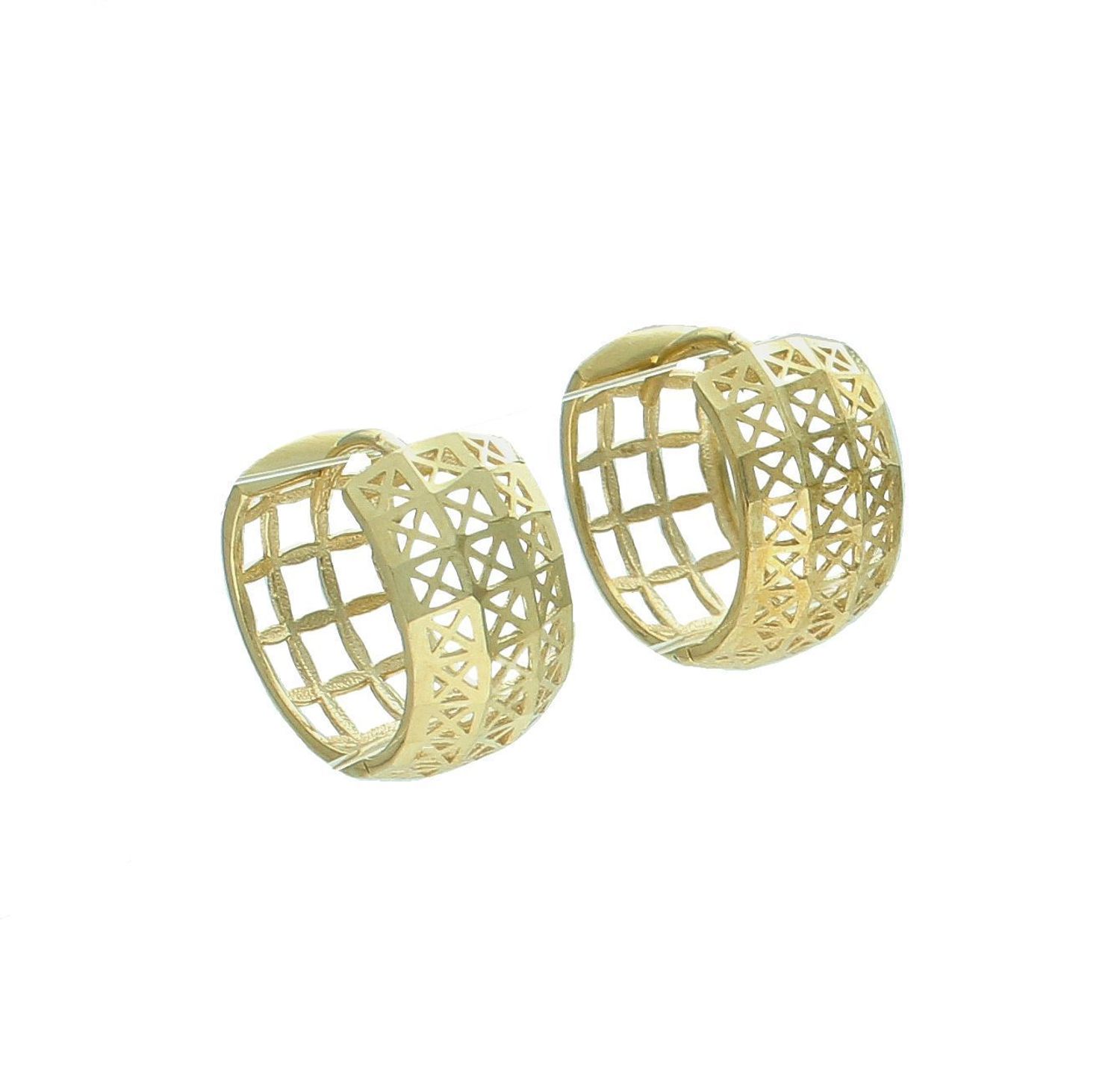 Kolczyki złote wiszące kółka ażurowe próba 375, KL 11243 375.jpg